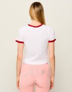 Sporty&Rich Tricou California Emblem Soft Ringer | Cropped Fit