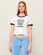 Sporty&Rich Tricou California Emblem Soft Ringer | Cropped Fit