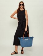 St. Barth De blugi geantă shopper City cu adaos de piele