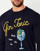 ST.Barth Pulover Heron DRINK GIN | regular fit cu adaos de lână și cașmir