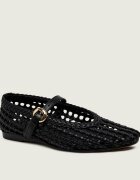 Tommy Hilfiger Balerini Mary Jane cu adaos de piele