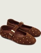 Tommy Hilfiger Balerini Mary Jane | piele întoarsă