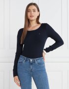 Tommy Hilfiger Bluză 5X2 RIB O-NK LS | Slim Fit