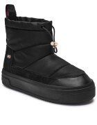 Tommy Hilfiger Bocanci Flag Nylon Mini Snowboot cu adaos de piele