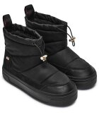 Tommy Hilfiger Bocanci Flag Nylon Mini Snowboot cu adaos de piele