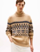 Tommy Hilfiger De lână maletă Fair Isle | Relaxed fit
