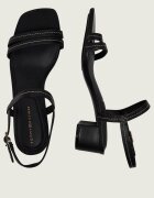 Tommy Hilfiger De piele sandale cu toc gros