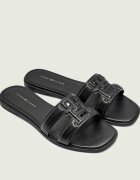 Tommy Hilfiger De piele șlapi