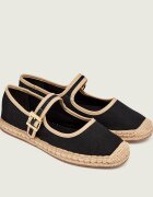 Tommy Hilfiger Espadrile Buckle Mary Jane cu adaos de piele