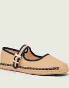 Tommy Hilfiger Espadrile Buckle Mary Jane cu adaos de piele