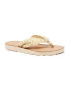 Tommy Hilfiger Flip flops cu adaos de piele