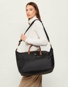 Tommy Hilfiger Geantă de voiaj POPETTE WEEKENDER cu adaos de piele