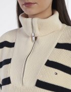 Tommy Hilfiger Pulover CO CARDI STITCH 1/2 ZIP SWT | Loose fit