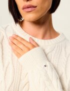 Tommy Hilfiger Pulover | Loose fit | cu adaos de mătase și lână