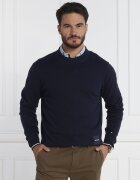 Tommy Hilfiger Pulover MONOTYPE GS TIPPED | Regular Fit cu adaos de mătase