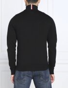 Tommy Hilfiger Pulover ZIP MOCK | Regular Fit cu adaos de cașmir