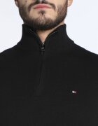 Tommy Hilfiger Pulover ZIP MOCK | Regular Fit cu adaos de cașmir
