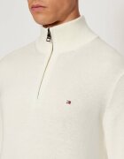 Tommy Hilfiger Pulover ZIP MOCK | regular fit cu adaos de cașmir