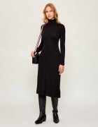 Tommy Hilfiger Rochie RIB ROLL-NK cu adaos de mătase