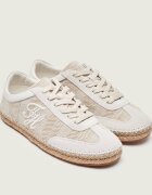 Tommy Hilfiger Sneakers | piele întoarsă | cu adaos de in