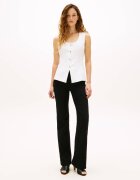 Tommy Hilfiger Vestă | Slim Fit | cu adaos de in