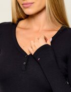 Tommy Jeans Bluză Henley | Slim Fit