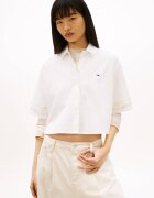Tommy Jeans Cămașă | Cropped Fit | cu adaos de in