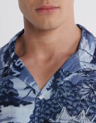 Tommy Jeans Cămașă HAWAIIAN CAMP | Relaxed fit | cu adaos de in