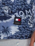 Tommy Jeans Cămașă HAWAIIAN CAMP | Relaxed fit | cu adaos de in