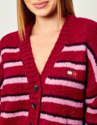 Tommy Jeans Cardigan | Loose fit cu adaos de lână