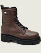 Tommy Jeans De piele botine | shearling