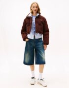 Tommy Jeans Geacă | Cropped Fit | catifea reiată