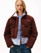 Tommy Jeans Geacă | Cropped Fit | catifea reiată