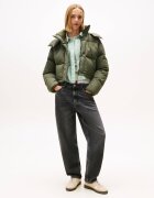 Tommy Jeans Geacă de puf ALASKA GRID | Cropped Fit