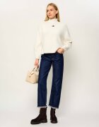 Tommy Jeans Guler înalt Badge | Relaxed fit cu adaos de lână