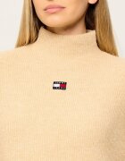 Tommy Jeans Guler înalt Badge | Relaxed fit cu adaos de lână