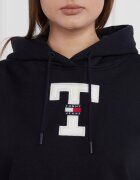 Tommy Jeans Hanorac TJW SP CRP LETTERMAN FLAG HOODIE | Cropped Fit