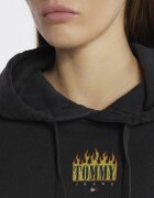 Tommy Jeans Hanorac VINTAGE FLAME HOODIE | Cropped Fit