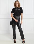 Tommy Jeans Pantaloni TJW JULIE PLEATHER | Straight fit | high rise