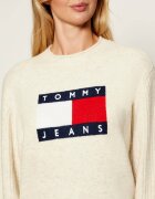 Tommy Jeans Pulover | Loose fit cu adaos de lână