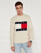 Tommy Jeans Pulover | Regular Fit cu adaos de lână