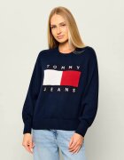 Tommy Jeans Pulover | Relaxed fit cu adaos de lână