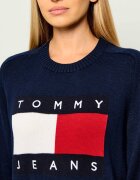 Tommy Jeans Pulover | Relaxed fit cu adaos de lână