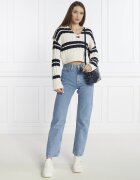 Tommy Jeans Pulover STRIPE EXT | Cropped Fit
