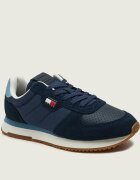 Tommy Jeans Sneakers Runner Flag | piele întoarsă
