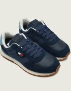 Tommy Jeans Sneakers Runner Flag | piele întoarsă