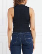 Tommy Jeans Top BADGE HIGH NECK TANK | Cropped Fit