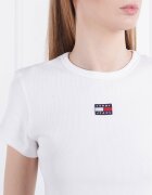 Tommy Jeans Tricou TJW BBY RIB XS BADGE | Slim Fit
