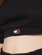 Tommy Jeans Tricou TJW SP CRP XS BADGE MOCK NECK | Cropped Fit