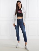 Tommy Jeans Tricou WASHED TJ LIPS | Cropped Fit